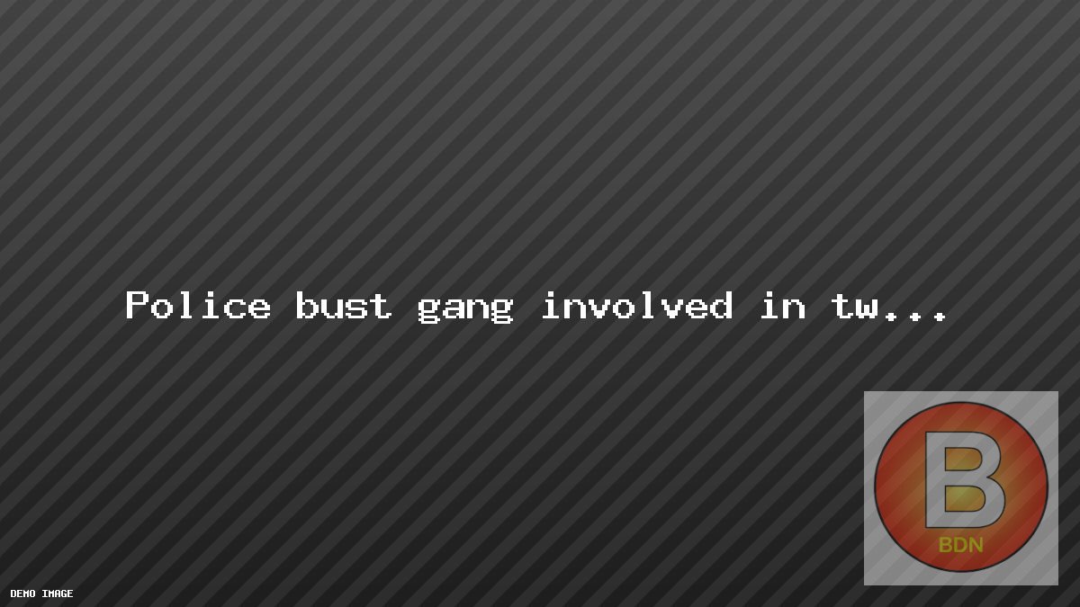Police bust gang involved in two-wheeler thefts